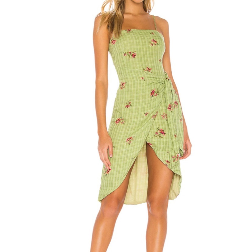 Green picnic strappy dress by Majorelle - S